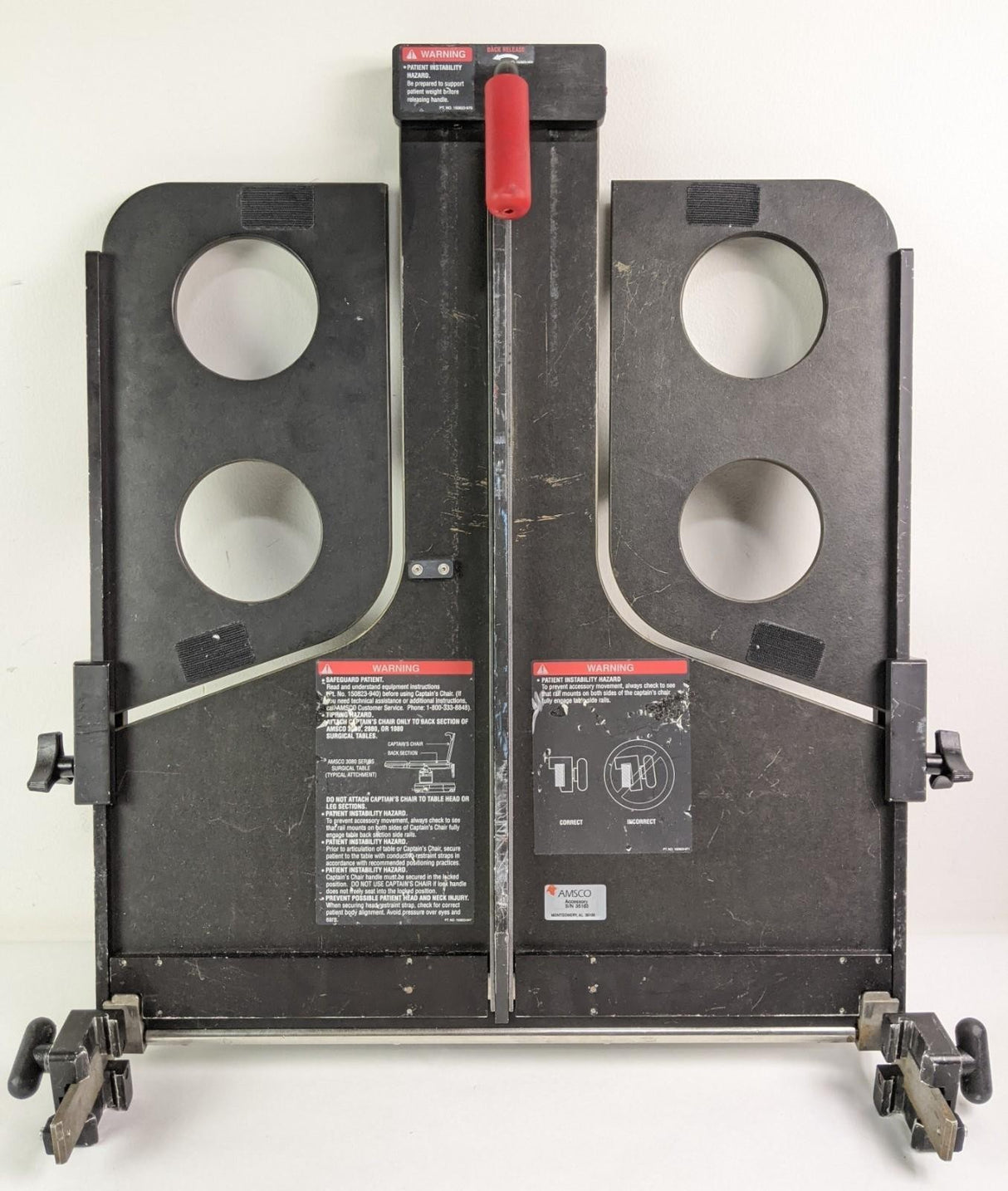 Steris AMSCO Shoulder Table Captian's Beach Chair Positioner Attachment