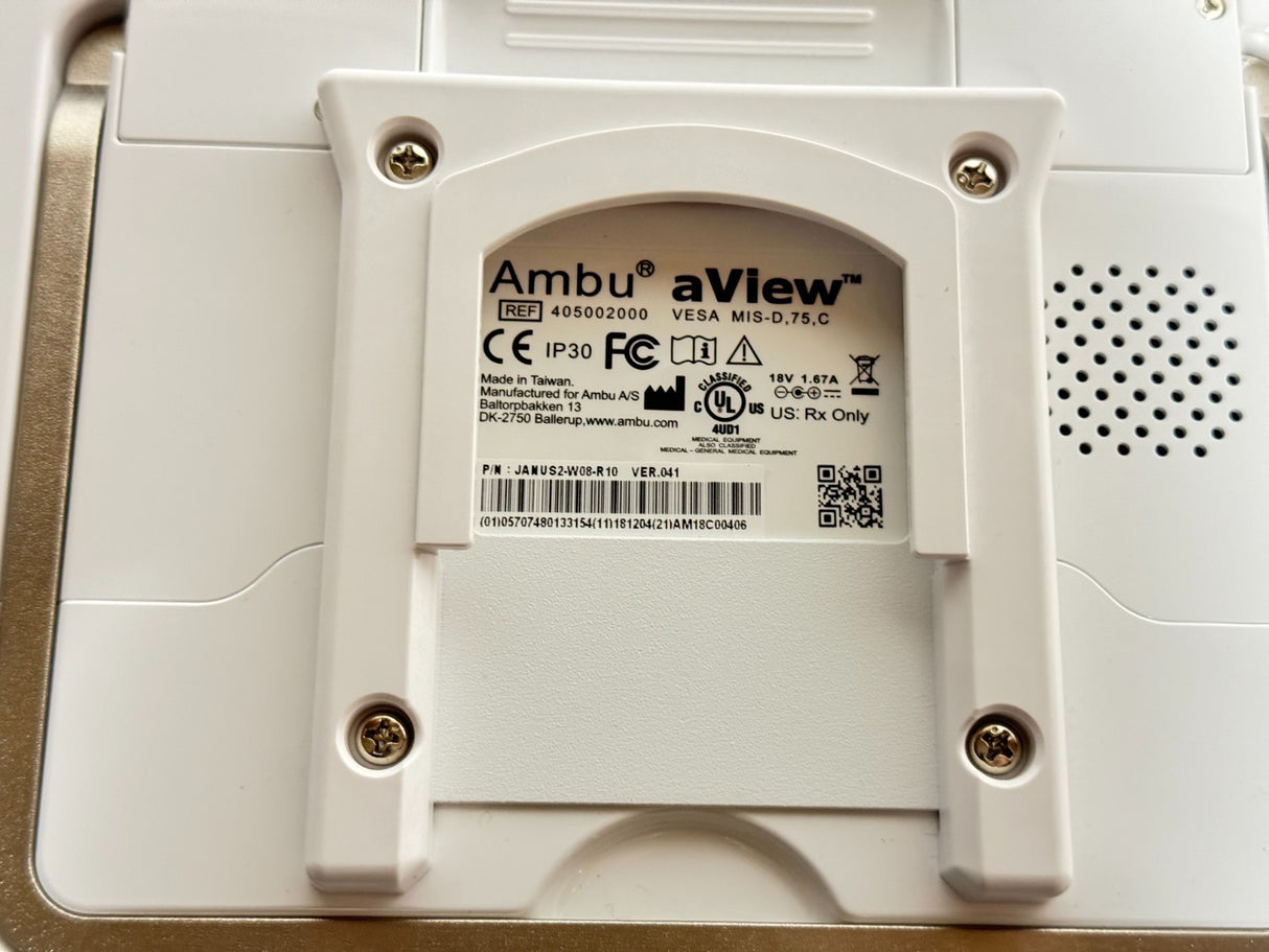 Ambu aView 405002000 Endoscopy Display Monitor with Pole Clamp