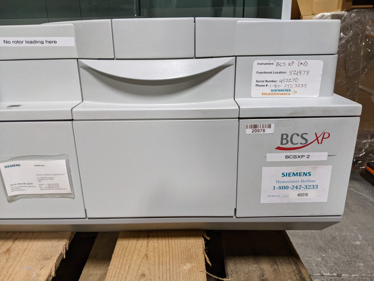 Siemens BCS XP System Hemostasis Analyzer
