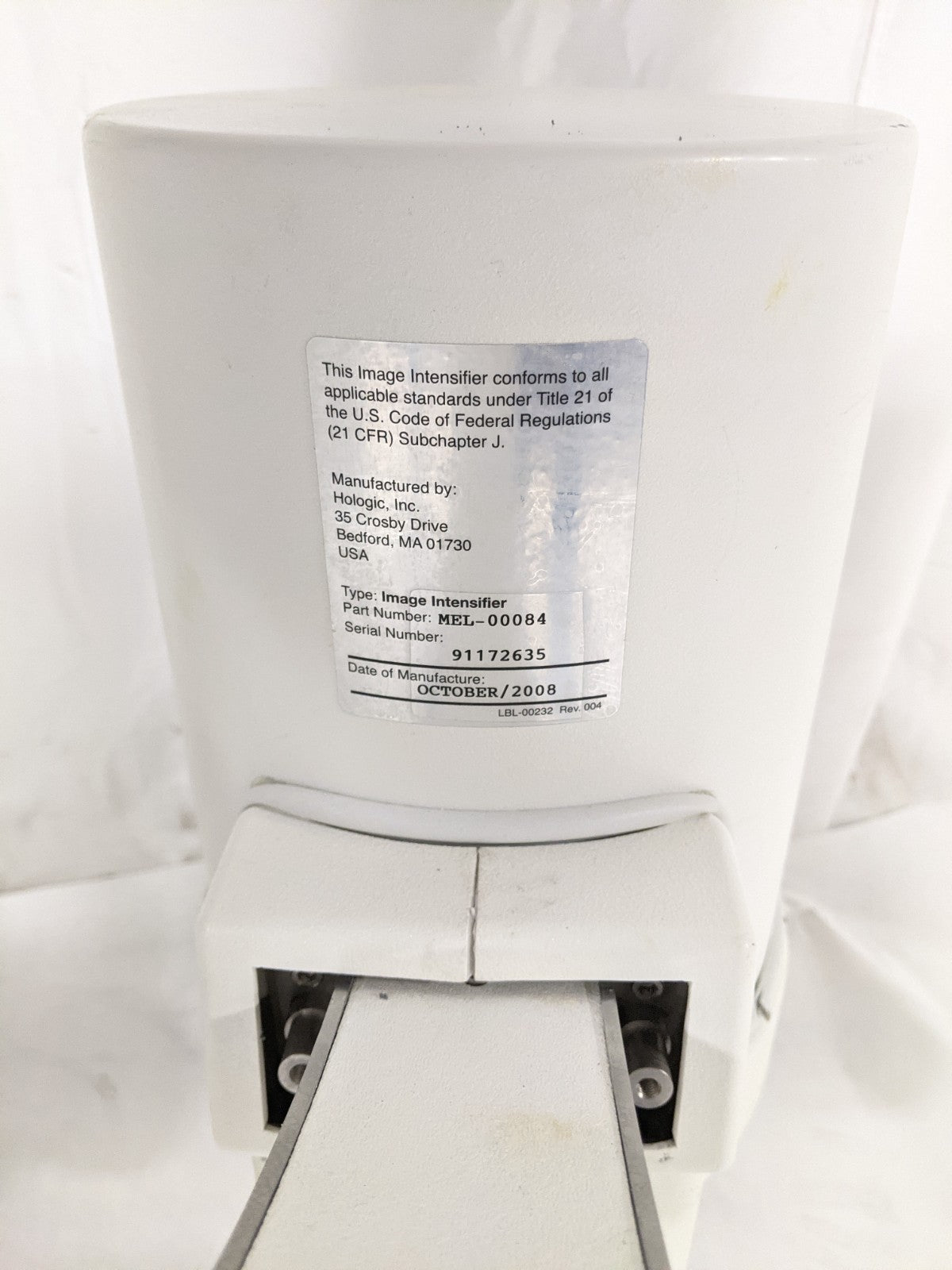 Hologic Fluoroscan InSight 2 Mini C-Arm | SW 3.1.2 | MFG 2008