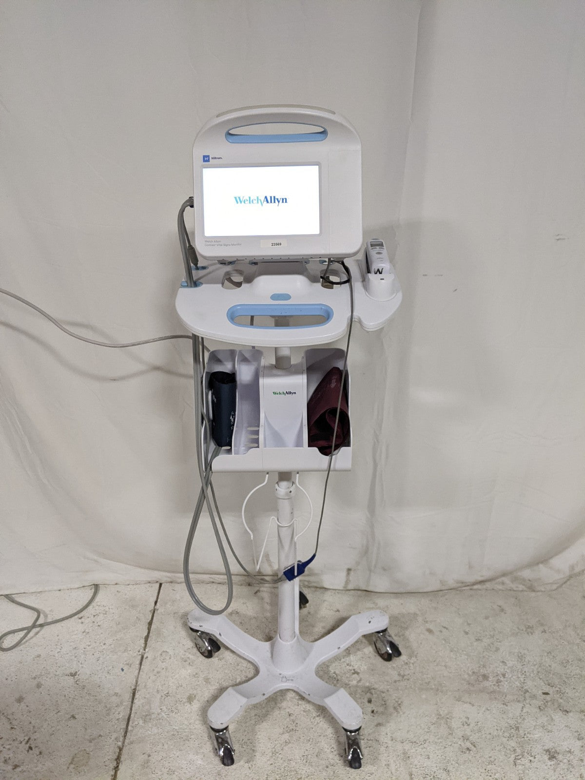 Hillrom Welch Allyn Connex VSM 6000 Vital Signs Monitor w/ ThermoScan PRO 6000