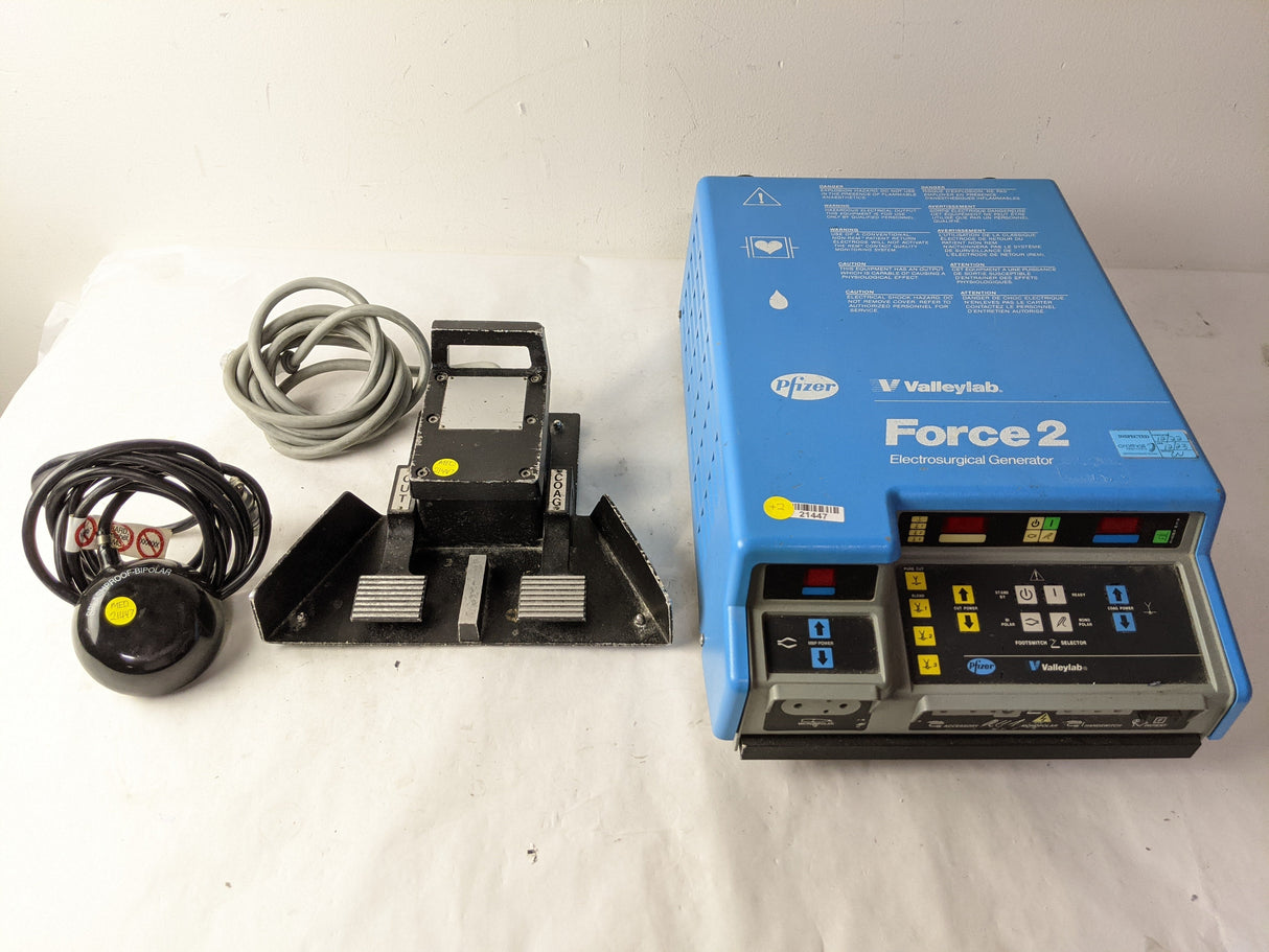 Pfizer Valleylab Force 2 -20PC Electrosurgical Unit with E6008 and 60-5103-001