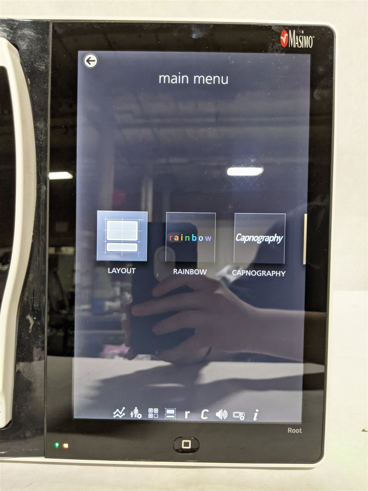 Masimo Root RDS7A Patient Monitor with Radical-7 and ISA CO2 Module