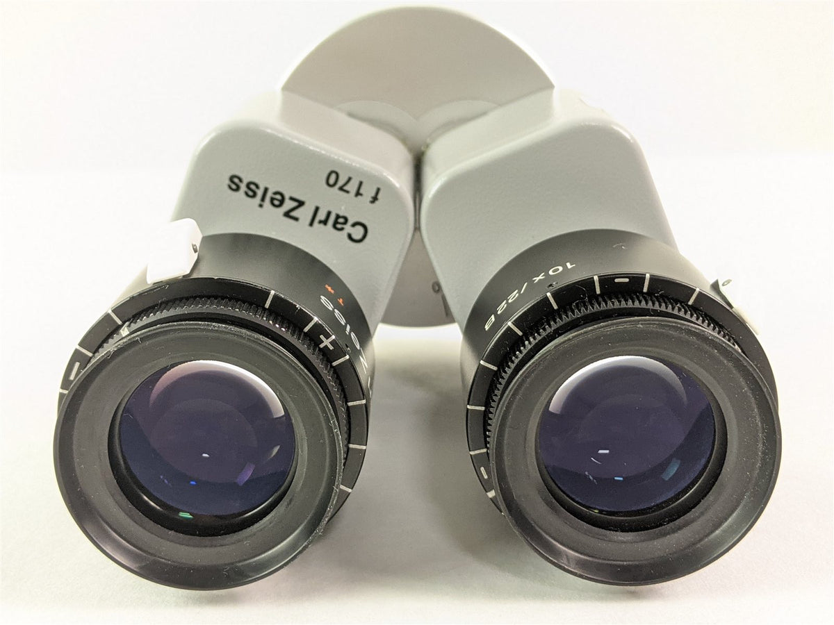 Zeiss f 170 Surgical Microscope Binoculars with T* 10x/22B Eyepieces