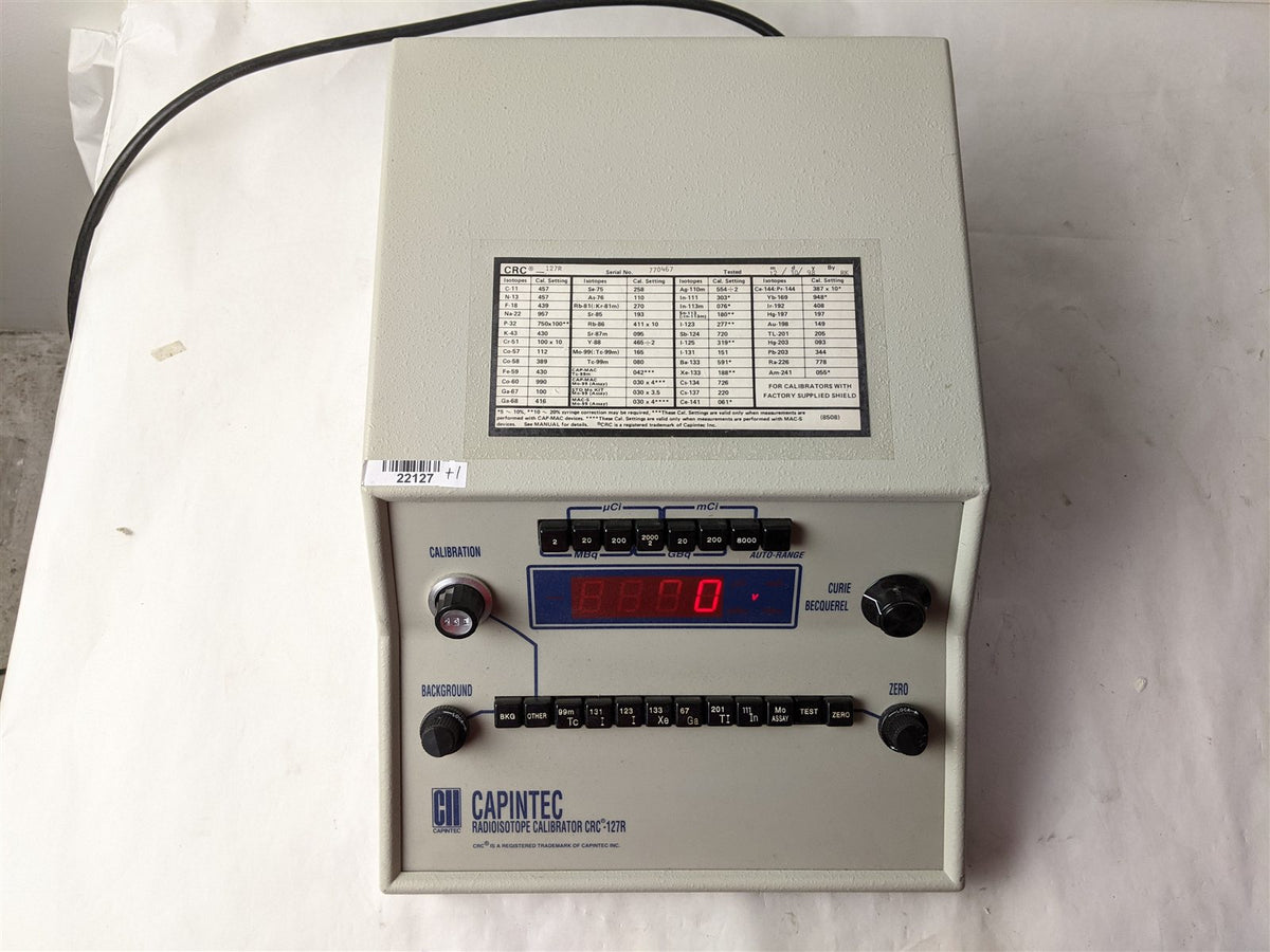 Capintec Radioisotope Calibrator CRC-127R CRC127R with Ionization Chamber
