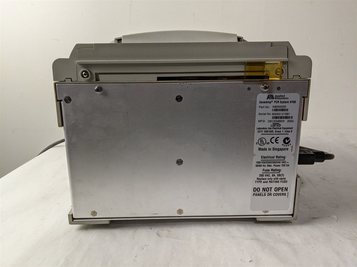 Applied Biosystems GeneAmp PCR System 9700 N8050200 Thermal Cycler System