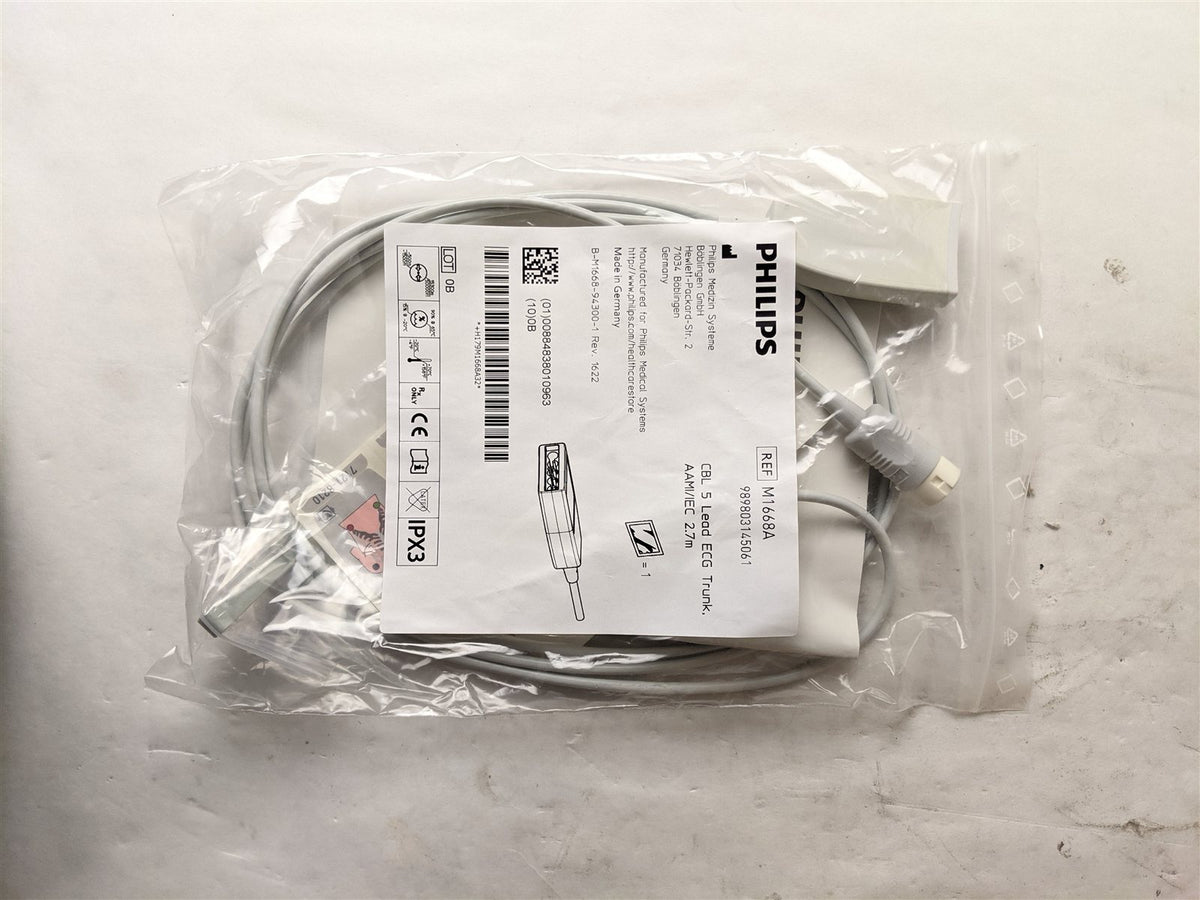 Philips M1668A CBL Lead Ecg Trunk AAMI/IEC 2.7m 989803145061 | Lot of 71