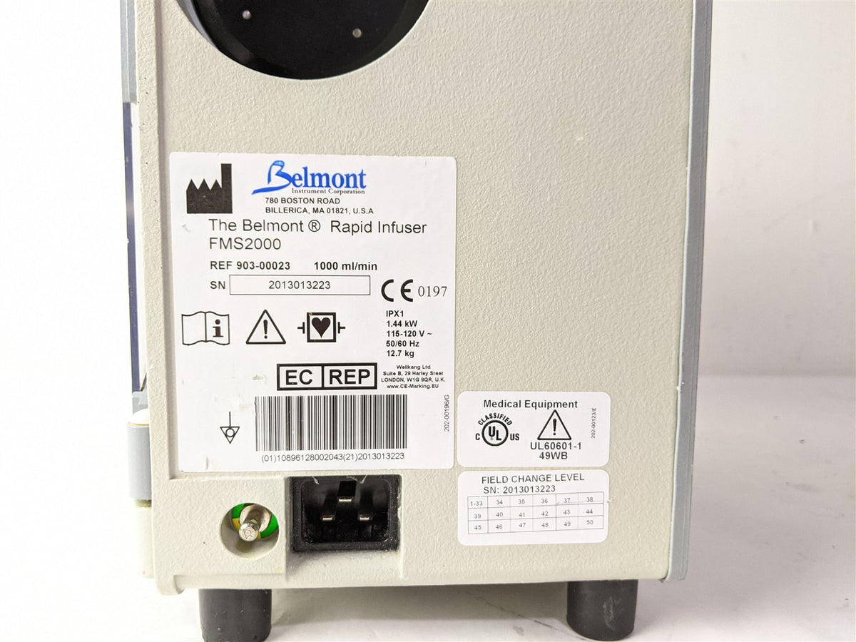 Belmont Rapid Infuser 903-00023 Infusion Pump
