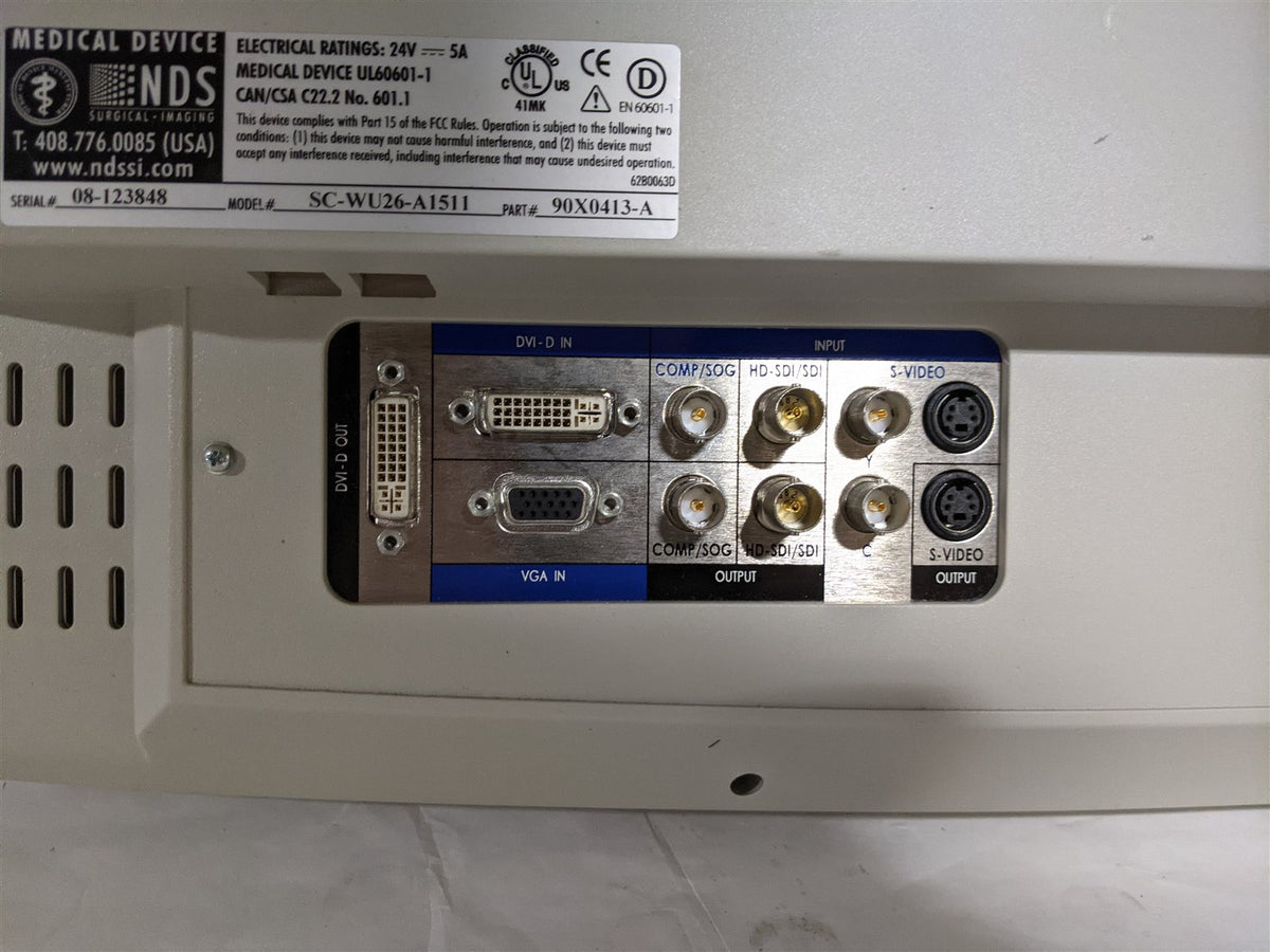 Storz WideView NDS 26" HD SC-WU26-A1511 Endoscopy Monitor | With Power Supply