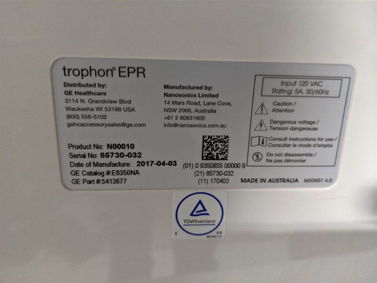 GE Nanosonics Trophon EPR | MFG 2017