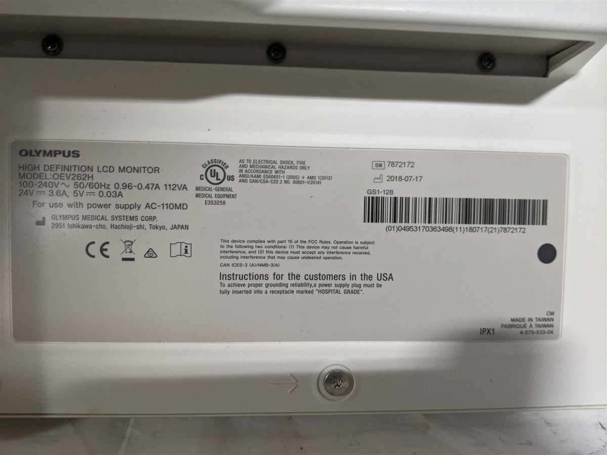 Olympus OEV262H High Definition LCD Monitor | MFG 2018