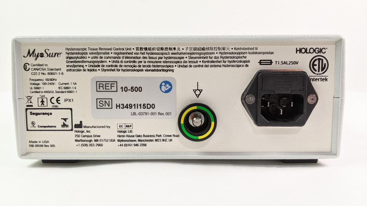 Hologic MyoSure 10-500 Hysteroscopic Tissue Removal Controller