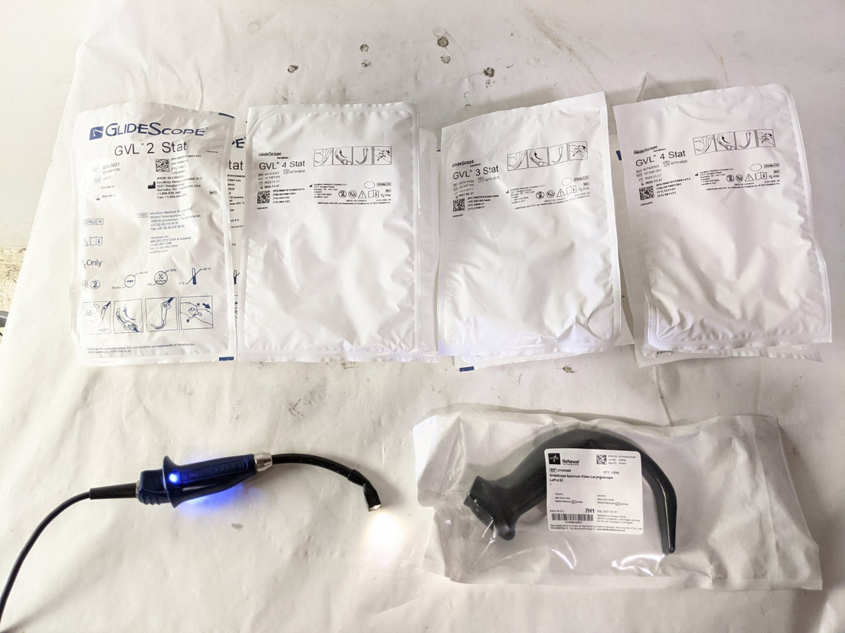Verathon GlideScope 0570-0338 Video Monitor | AC Adapter & 0570-0307 Video Baton