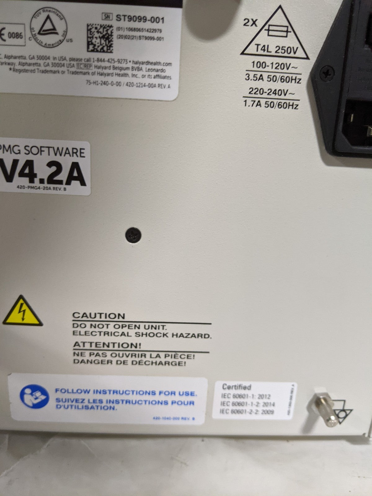 Halyard PMG-Advanced Pain Management Generator with Pump