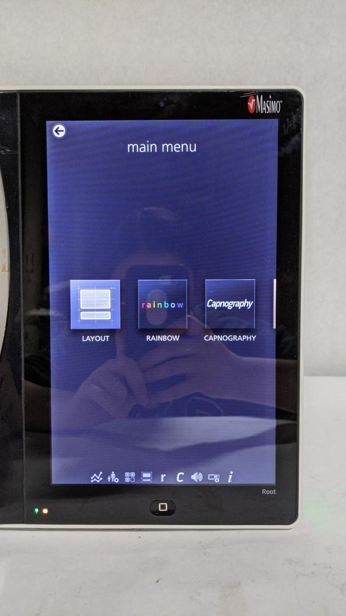 Masimo Root RDS7A Patient Monitor with Radical-7 and ISA CO2 Module