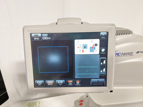Topcon TRC-NW400 Non-Mydriatic Retinal Camera w/ HP EliteOne 800 G1 Touch PC