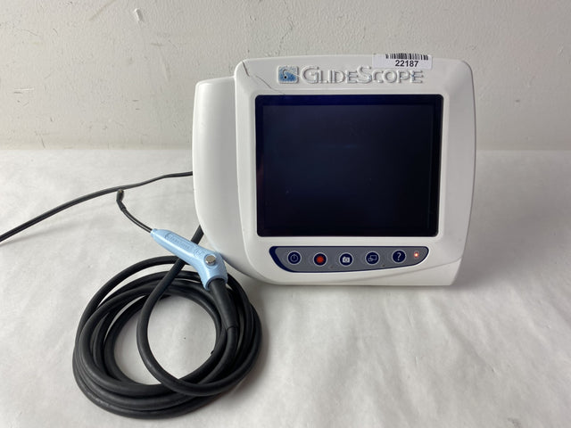 Verathon GlideScope Video Laryngoscope Monitor w/ 0570-0306 Baton & Power Supply