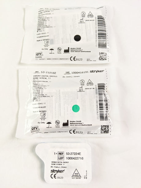 Set of 12 Stryker Surgical Screws and Twist Drills