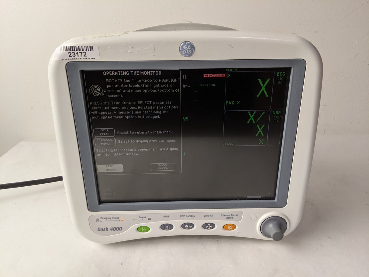 GE Dash 4000 Patient Monitor | MFG 2006