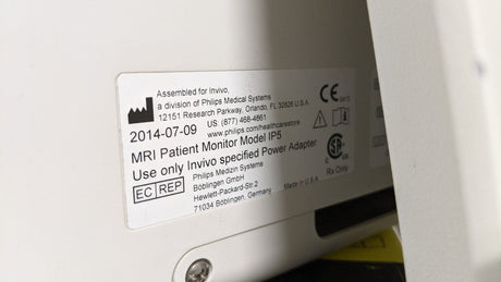 Philips Invivo Expression IP5 865471 MRI Patient Monitor with Power Supply