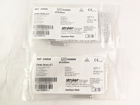 Set of 12 Stryker Surgical Screws and Twist Drills