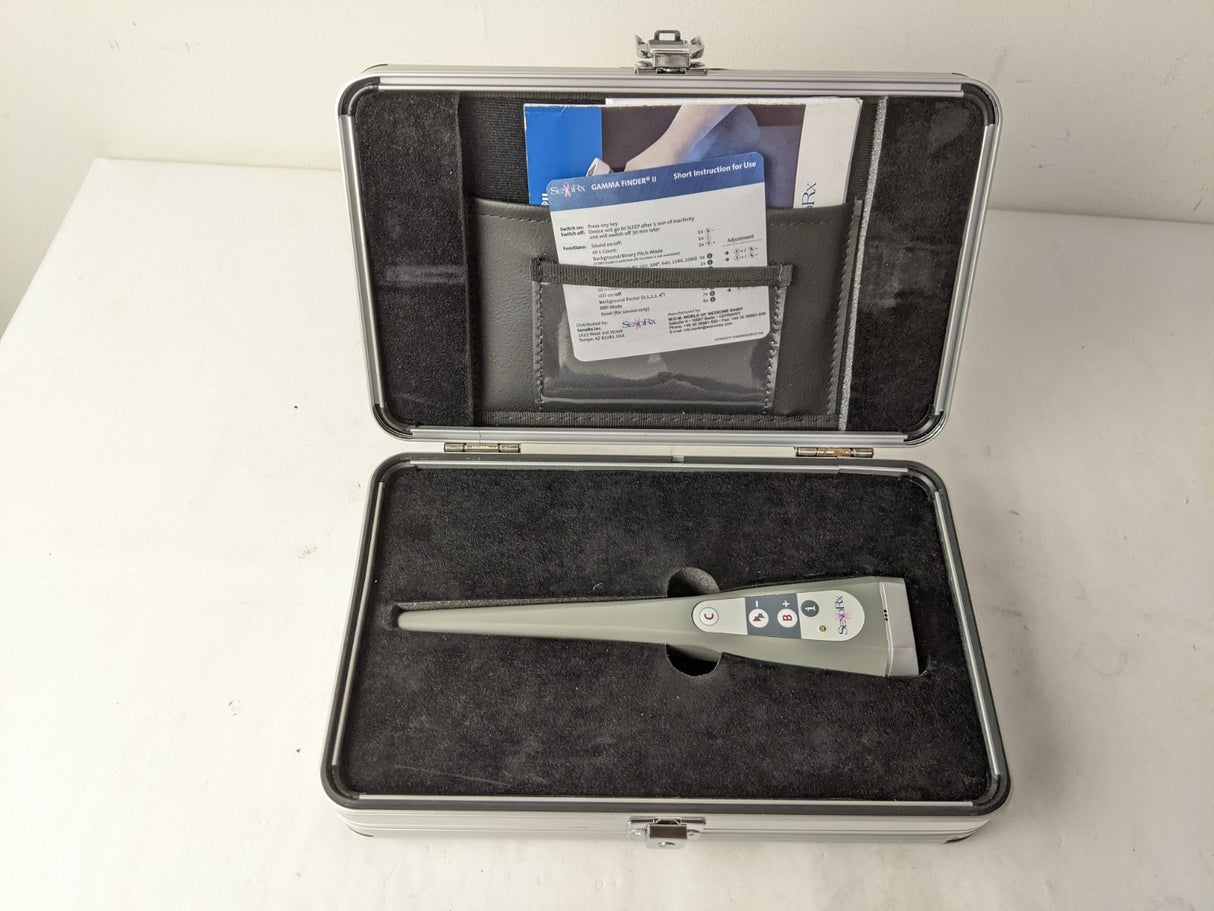 SenoRX Gamma Finder II Probe Lymph Node Mapping Radiation Detector w/ Case