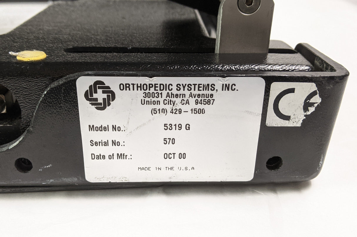 OSI Wilson Plus 5321 & 5321G 5319 G Radiolucent Frame with Hand Crank and Case