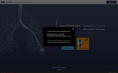 Covidien superDimension inReach iLogic AAS00161 Bronchoscopy Navigation System