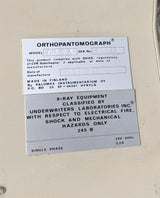 Palomex Instrumentarium Orthopantomograph OP 5 A X-Ray Unit with Siemens Tube