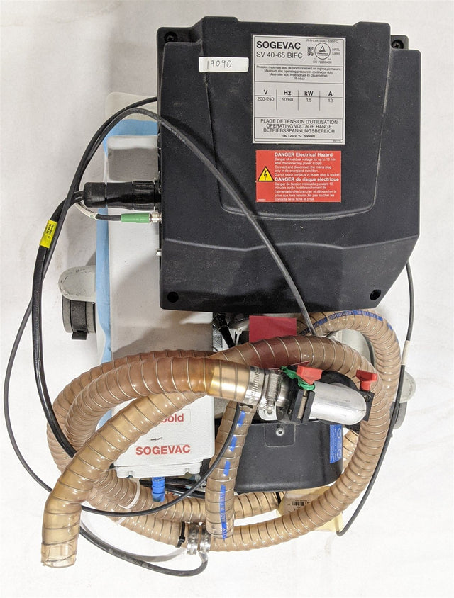 SOGEVAC SV 40-65 BIFC BI FC Oil Sealed Rotary Vane Vacuum Pump w/ LSES90SL Motor