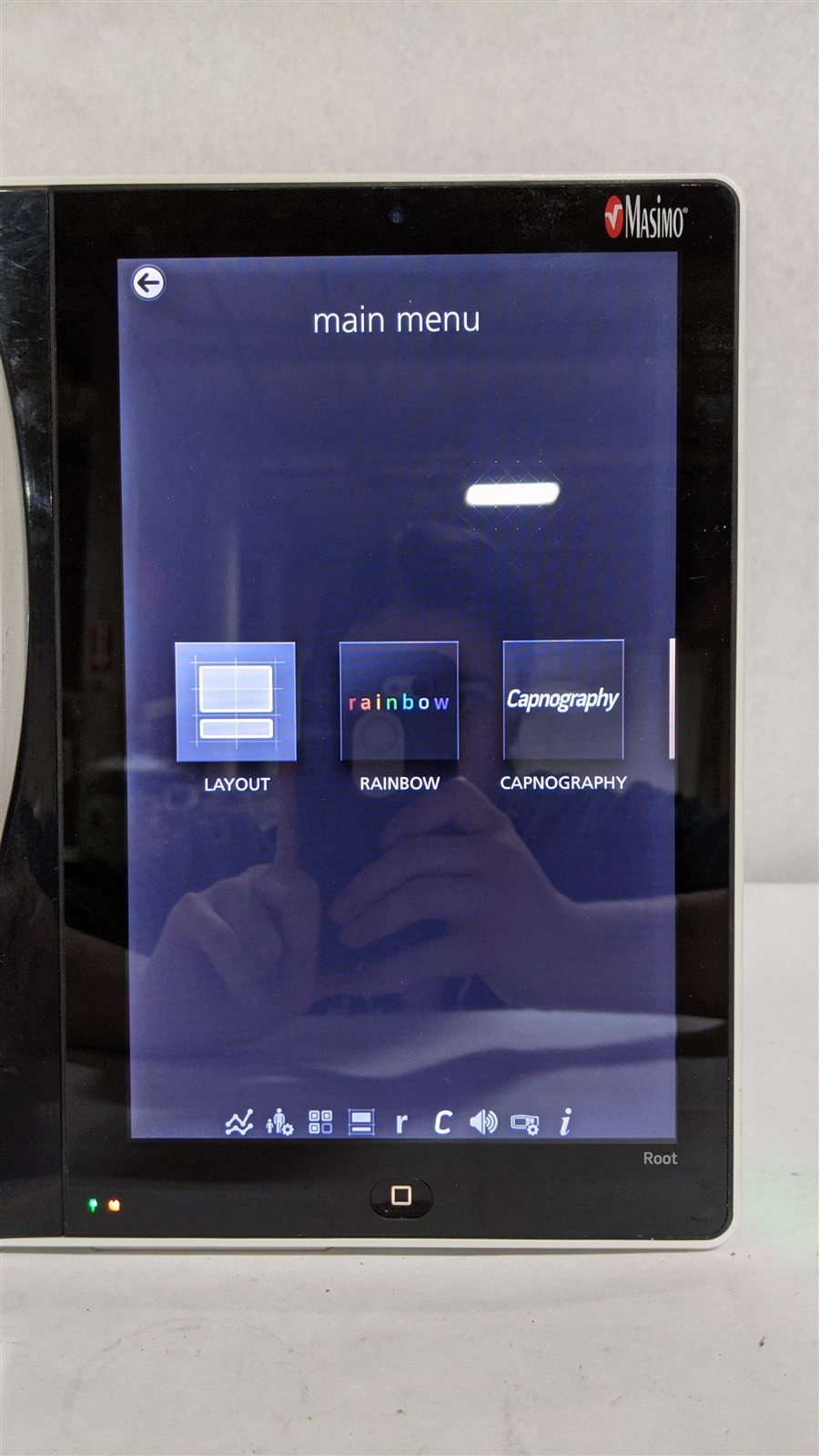 Masimo Root RDS7A Patient Monitor with Radical-7 and ISA CO2 Module