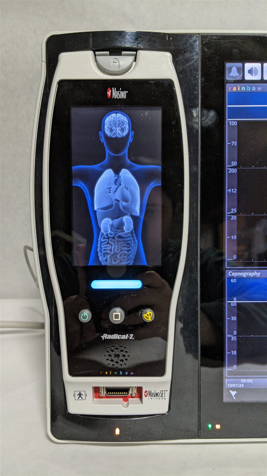 Masimo Root RDS7A Patient Monitor with Radical-7 and ISA CO2 Module
