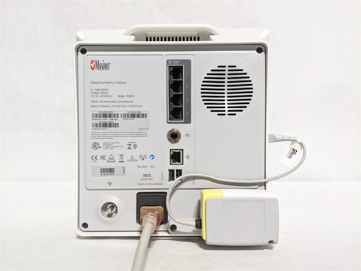 Masimo Root RDS7A Patient Monitor with Radical-7 and ISA CO2 Module