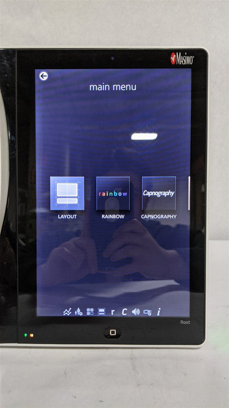 Masimo Root RDS7A Patient Monitor with Radical-7 and ISA CO2 Module
