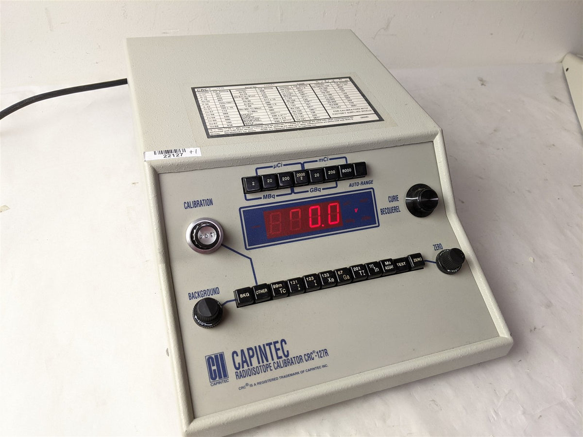 Capintec Radioisotope Calibrator CRC-127R CRC127R with Ionization Chamber