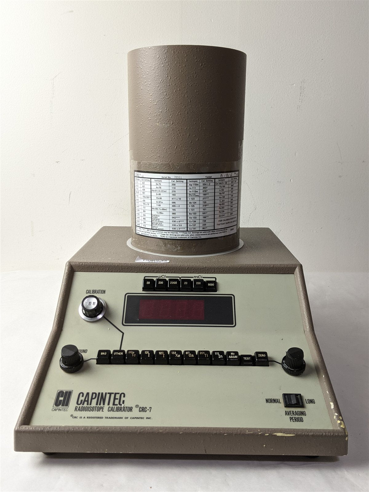 Capintec Radioisotope Calibrator CRC-7