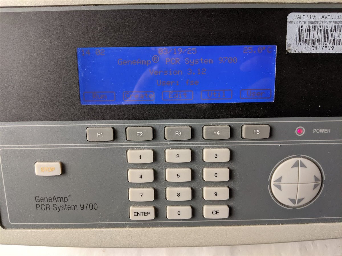 Applied Biosystems GeneAmp PCR System 9700 N8050200 Thermal Cycler System