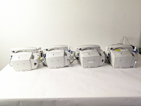 Welch Allyn 53NTP 007-0105-01 Lot of 4 Patient Monitor w/ Power Adaptor