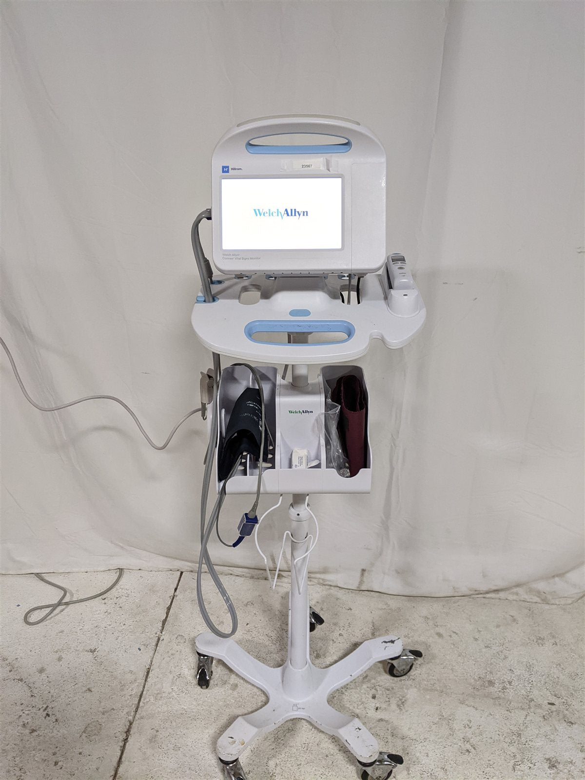 Hillrom Welch Allyn Connex VSM 6000 Vital Signs Monitor w/ ThermoScan PRO 6000