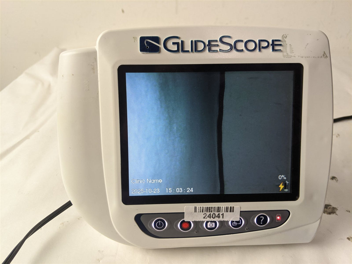 Verathon Glidescope Video Monitor with AC Adapter and AVL Video Baton