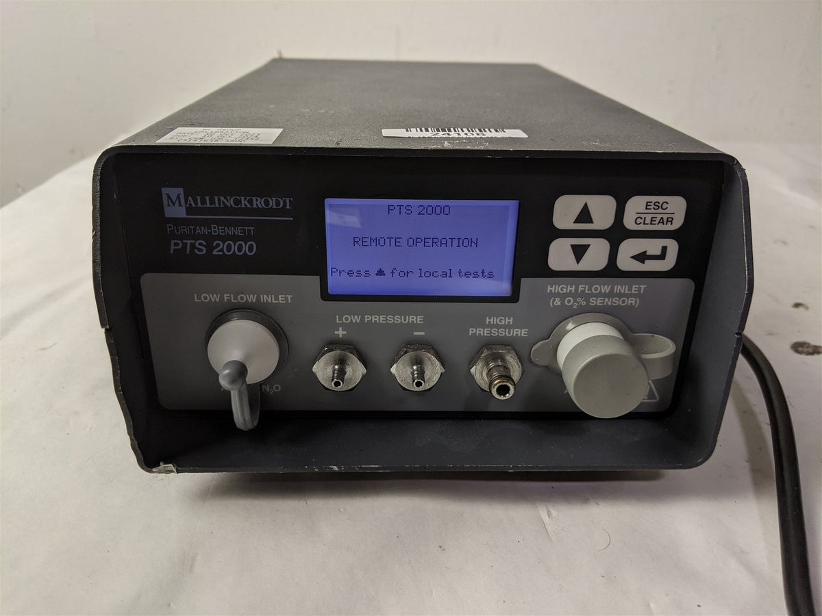 Puritan Bennett Mallinckrodt PTS 2000 Ventilator Analyzer with Power Adapter