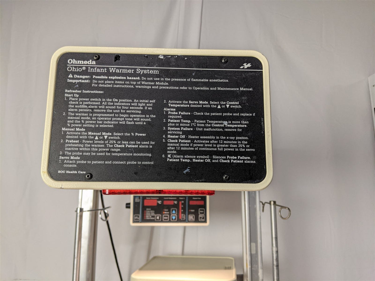 Ohmeda Ohio LR87400 Infant Warmer System