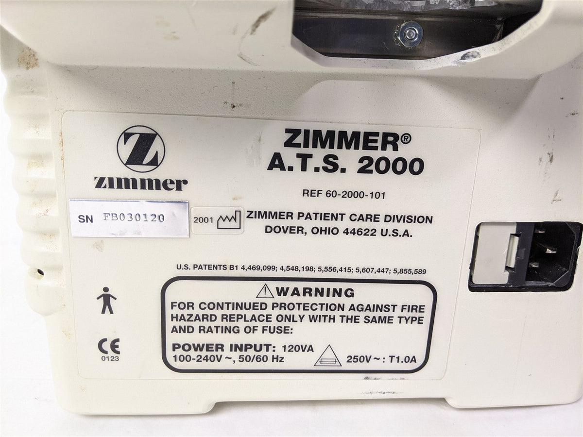 Zimmer ATS 2000 Tourniquet System