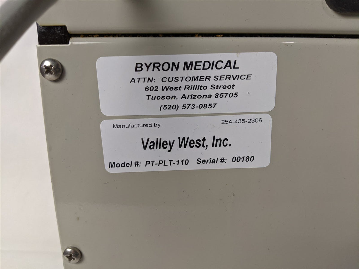 Byron PSI TEC PT-PLT-110 Aspiration Platform + Foot Pedal