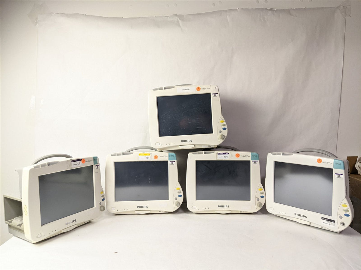 Philips IntelliVue MP50 Anesthesia Patient Monitors | Lot of 9