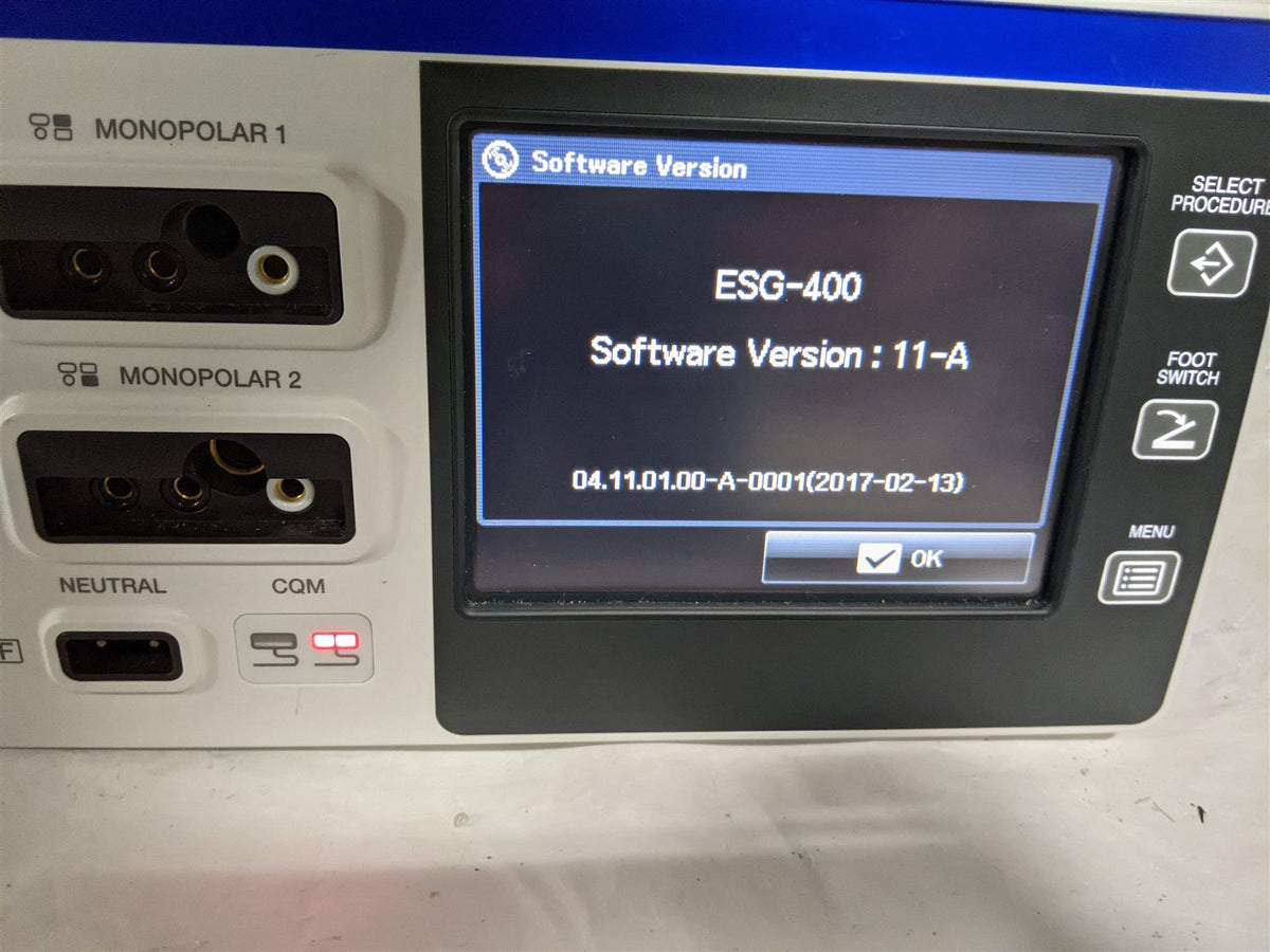 Olympus ESG-400 WB91051W Electrosurgical Universal HF Generator | SW 11-A