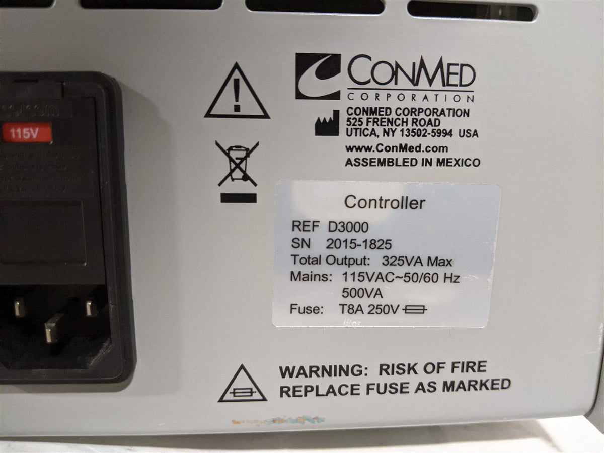 ConMed Linvatec D3000 Advantage Drive Console | MFG 2015 | SW P 7.0