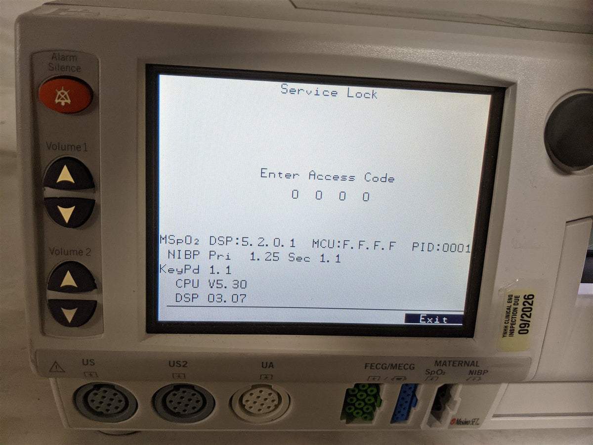 GE Corometrics 250cx 259cx ref: 2036400-005 Feta Monitor