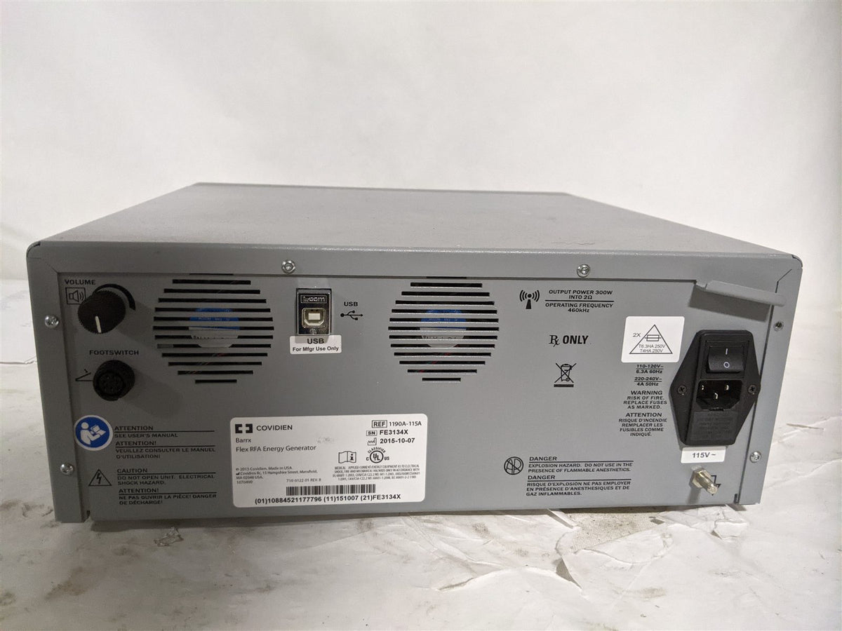 Covidien Barrx 1190A-115A Flex RFA Energy Generator | MFG 2015