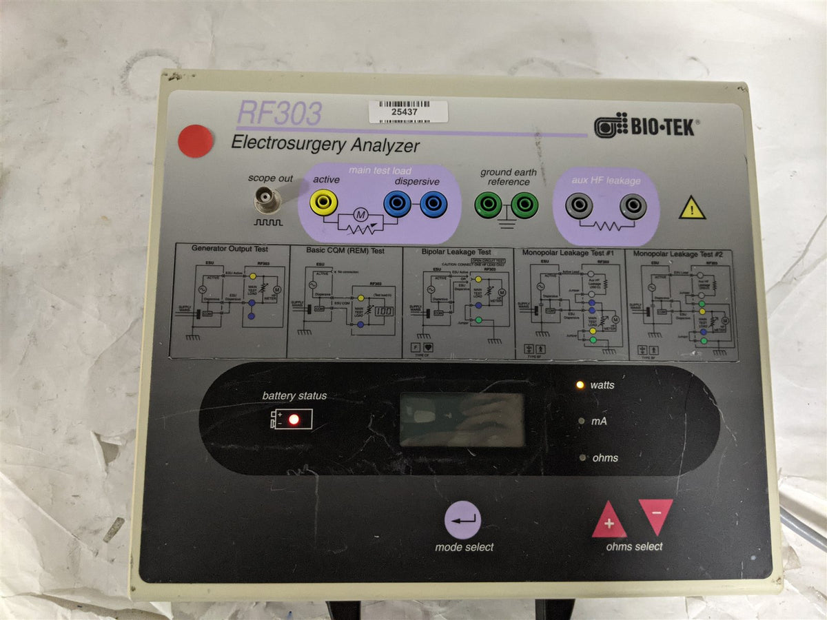 Bio-Tek RF303 Electrosurgery Analyzer
